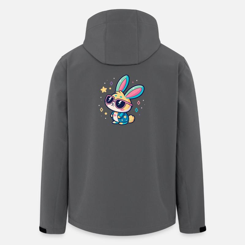 Lapin pastel lunettes de soleil pop - Veste softshell homme en polyester recyclé Stanley/Stella - charbon