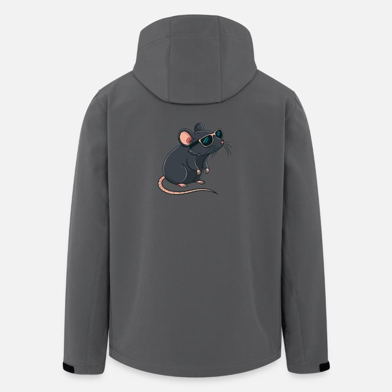 Rat chic lunettes soleil - Veste softshell homme en polyester recyclé Stanley/Stella - charbon