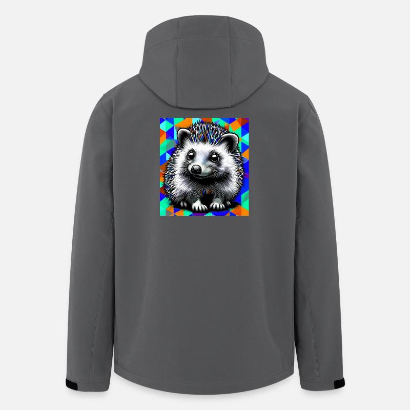 Igel - Recycelte Männer Softshell-Jacke von Stanley/Stella - Anthrazit