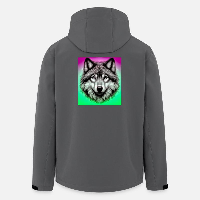 Wolf - Recycelte Männer Softshell-Jacke von Stanley/Stella - Anthrazit