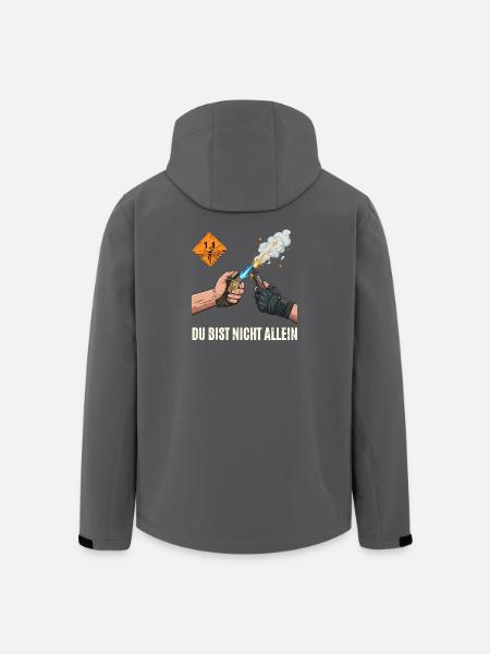 Pyro Bruder - Recycelte Männer Softshell-Jacke von Stanley/Stella - Anthrazit