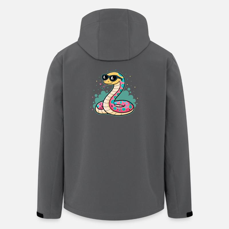 Bunte Schlangen-Sonnenbrille - Recycelte Männer Softshell-Jacke von Stanley/Stella - Anthrazit