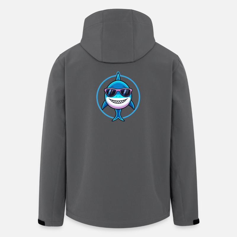 Stylish Shark Sonnenbrille - Recycelte Männer Softshell-Jacke von Stanley/Stella - Anthrazit