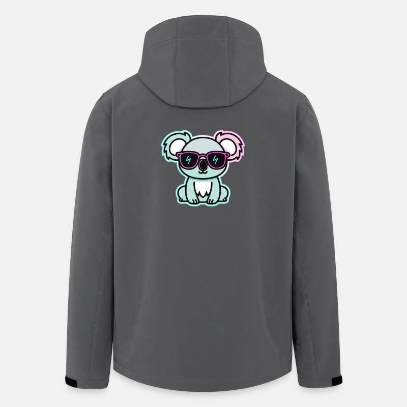 Koala neon glasses - Men’s Recycled Softshell Jacket by Stanley/Stella - anthracite