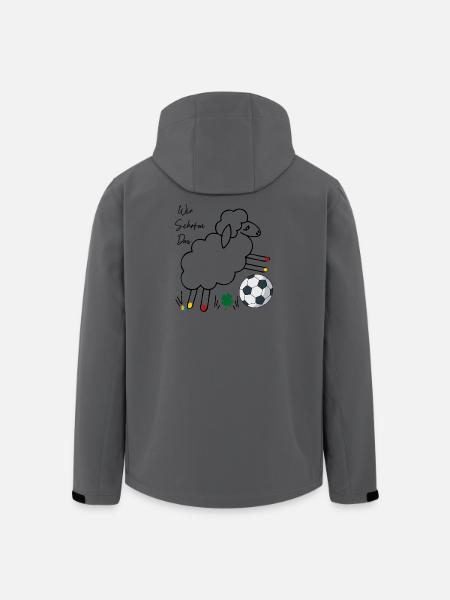 Wir Schafen das - Recycelte Männer Softshell-Jacke von Stanley/Stella - Anthrazit