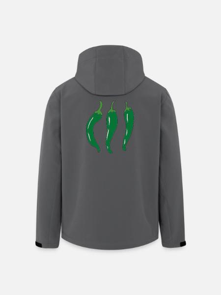 Trois piments verts - Veste softshell homme en polyester recyclé Stanley/Stella - charbon