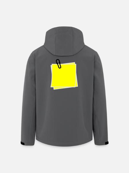Notiz - Recycelte Männer Softshell-Jacke von Stanley/Stella - Anthrazit