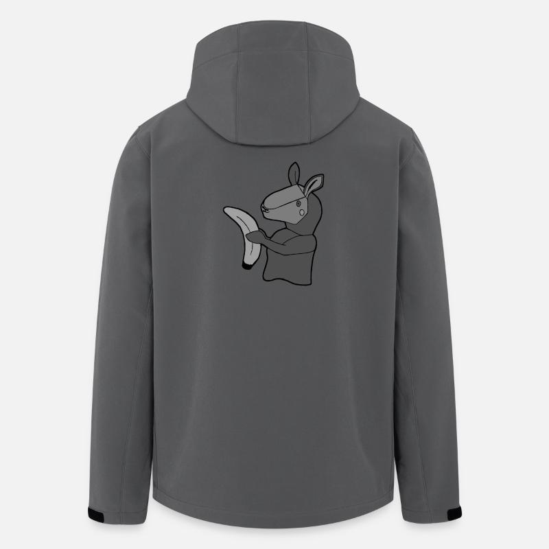 Lama mit Banane - Recycelte Männer Softshell-Jacke von Stanley/Stella - Anthrazit