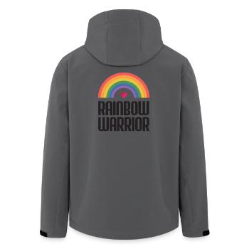 LGBTQ-Pride-Monat - Rainbow Warrior - Recycelte Männer Softshell-Jacke von Stanley/Stella - Anthrazit - Hinten - AI Model Male 185 light (185cm)