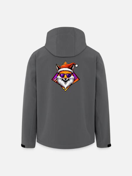 Fox Santa Swag - Men’s Recycled Softshell Jacket by Stanley/Stella - anthracite