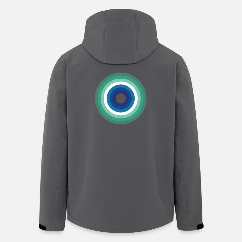 LGBTQ_circles_resize_gaymen - Recycelte Männer Softshell-Jacke von Stanley/Stella - Anthrazit