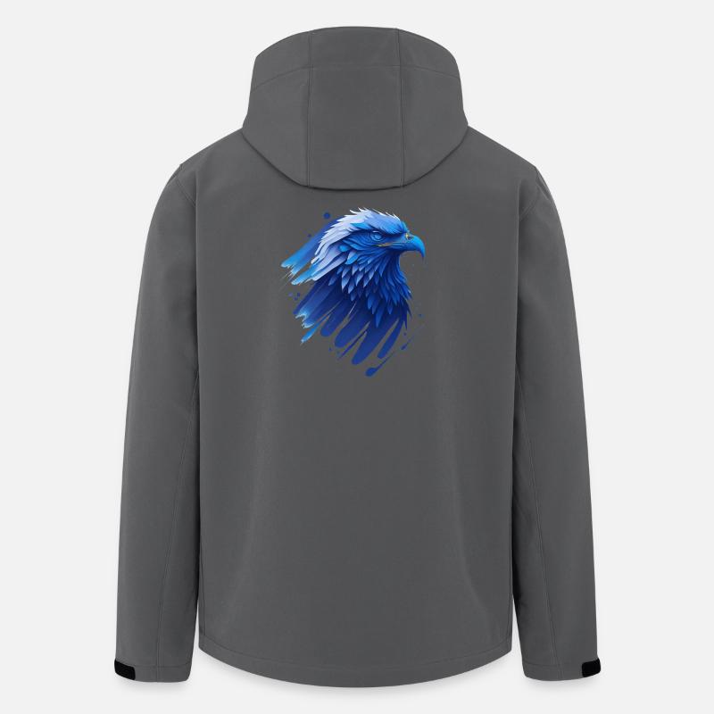 Blauer Adler  - Recycelte Männer Softshell-Jacke Discoverer von Stanley/Stella - Anthrazit