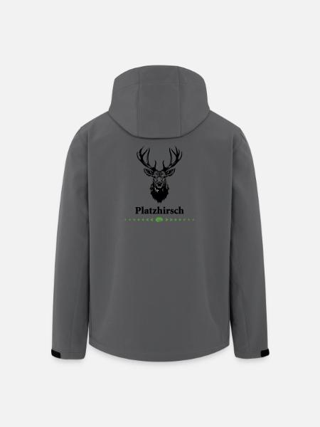 0-Platzhirsch - Recycelte Männer Softshell-Jacke von Stanley/Stella - Anthrazit