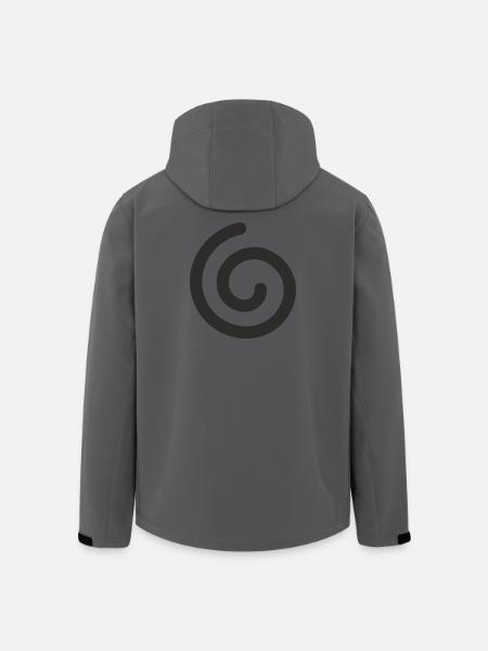 Spiral – Minimalist Symbol Design - Men’s Recycled Softshell Jacket by Stanley/Stella - anthracite