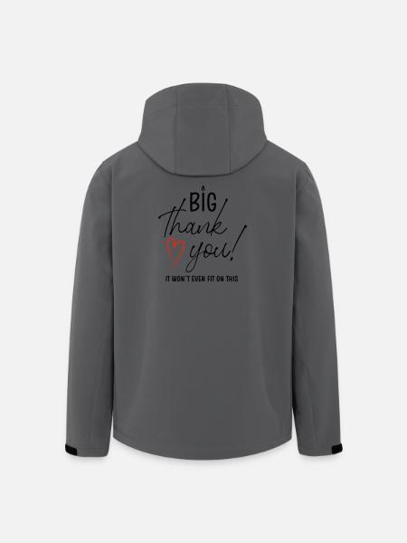 A BIG THANK YOU - Recycelte Männer Softshell-Jacke von Stanley/Stella - Anthrazit