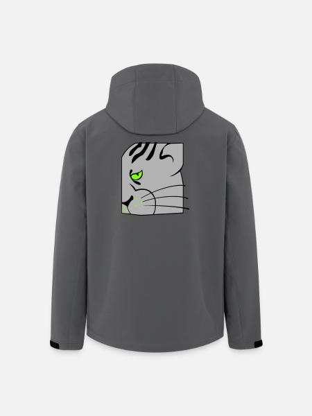 Cat - Men’s Recycled Softshell Jacket by Stanley/Stella - anthracite