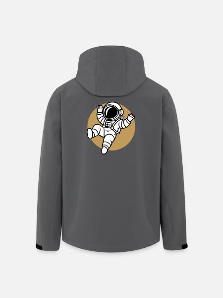 Saltonaut - Veste softshell homme en polyester recyclé Stanley/Stella - charbon