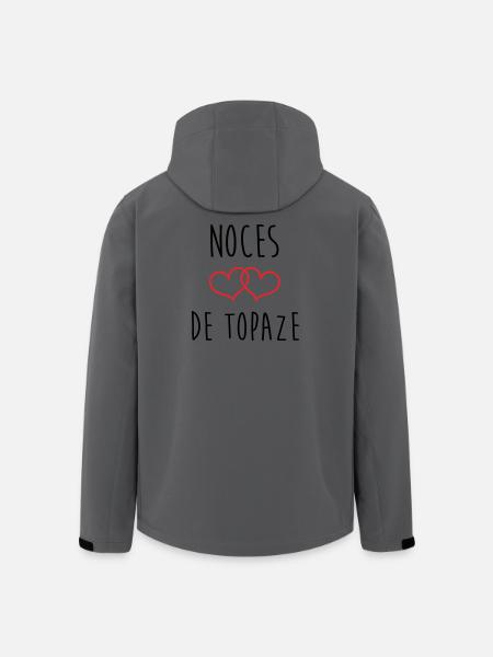 Topaz Wedding 44 Years of Marriage - Men’s Recycled Softshell Jacket by Stanley/Stella - anthracite