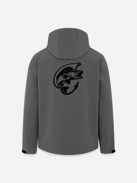 Pike Fishing Logo - Men’s Recycled Softshell Jacket by Stanley/Stella - anthracite