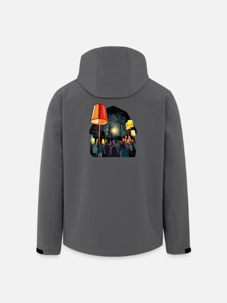 Festival Feeling Party Summer - Men’s Recycled Softshell Jacket by Stanley/Stella - anthracite