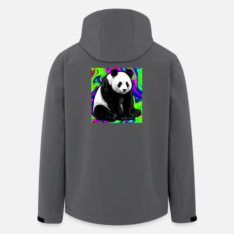 panda - Men’s Recycled Softshell Jacket by Stanley/Stella - anthracite