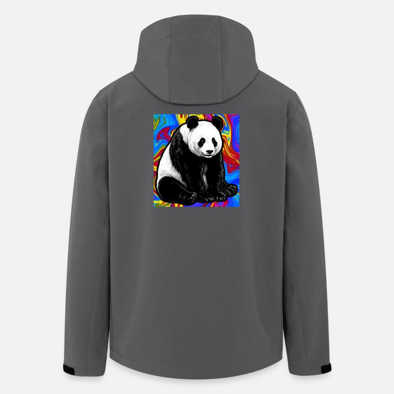 Panda - Recycelte Männer Softshell-Jacke Discoverer von Stanley/Stella - Anthrazit