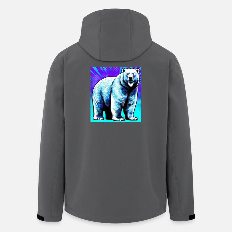 Eisbär - Recycelte Männer Softshell-Jacke von Stanley/Stella - Anthrazit