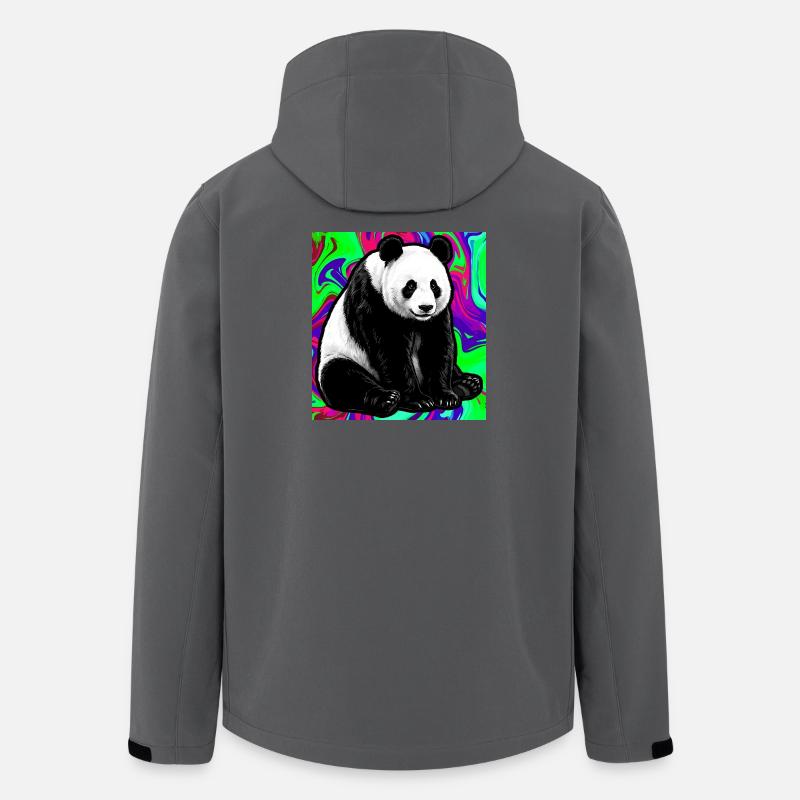 panda - Men’s Recycled Softshell Jacket by Stanley/Stella - anthracite