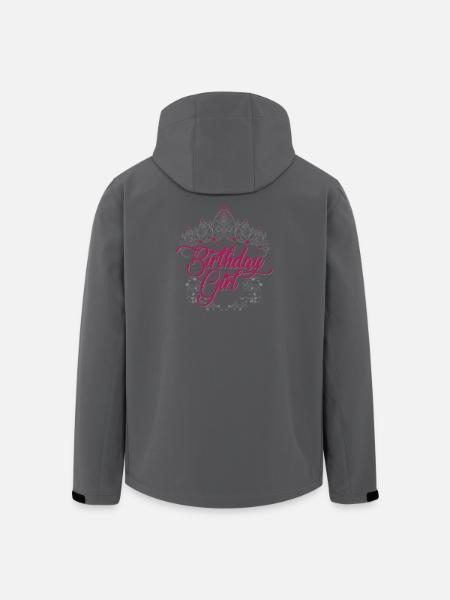 Birthday Girl Tiara Script - Men’s Recycled Softshell Jacket by Stanley/Stella - anthracite