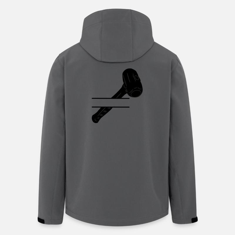 Hammermonogramm zum Abbruch - Recycelte Männer Softshell-Jacke von Stanley/Stella - Anthrazit