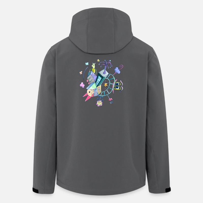 Fantasie - Welt für Kinder - Recycelte Männer Softshell-Jacke von Stanley/Stella - Anthrazit