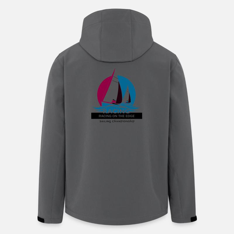 Segelboot Rennen - Recycelte Männer Softshell-Jacke von Stanley/Stella - Anthrazit