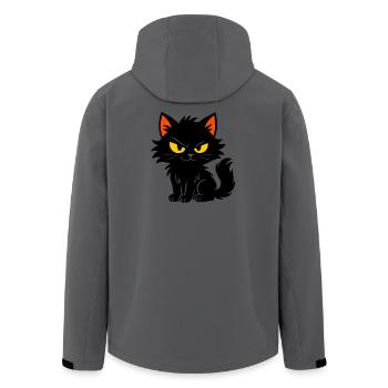 Chaton doux - Veste softshell homme en polyester recyclé Stanley/Stella - charbon - Dos - AI Model Male 185 light (185cm)
