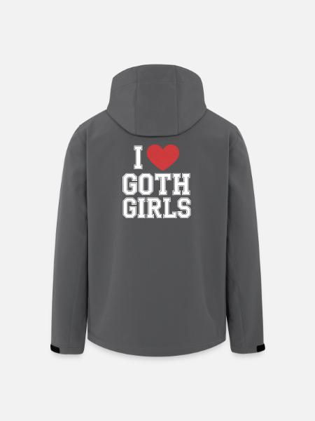 J’aime les filles gothiques - Veste softshell homme en polyester recyclé Stanley/Stella - charbon
