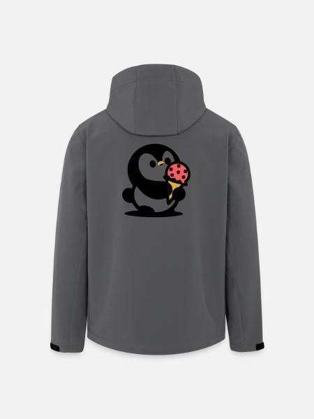 Kleiner Pinguin mit Eis - Men’s Recycled Softshell Jacket by Stanley/Stella - anthracite