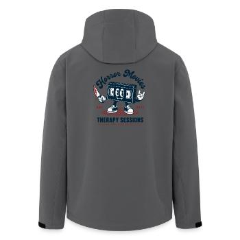 Horror Noise Therapy Sessions - Men’s Recycled Softshell Jacket by Stanley/Stella - anthracite - Back - AI Model Male 185 light (185cm)
