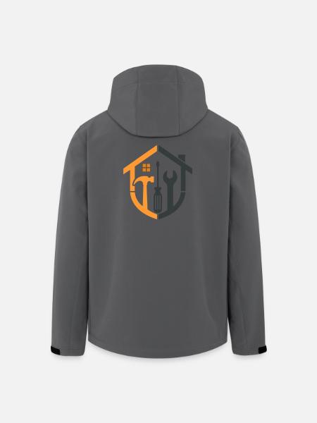 Blason du gardien – logo Craftsman - Veste softshell homme en polyester recyclé Stanley/Stella - charbon
