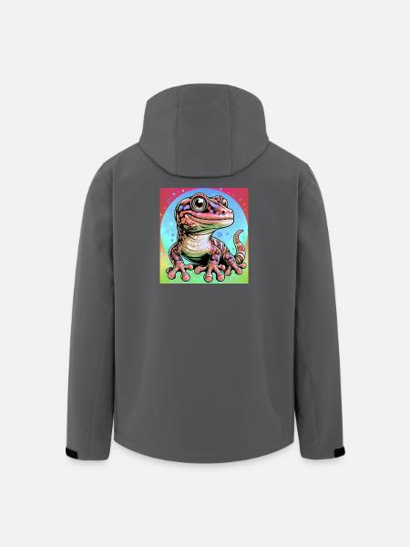 Gecko - Recycelte Männer Softshell-Jacke von Stanley/Stella - Anthrazit