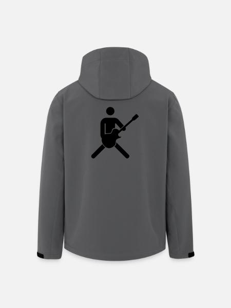 guitariste, bassiste - Veste softshell homme en polyester recyclé Stanley/Stella - charbon