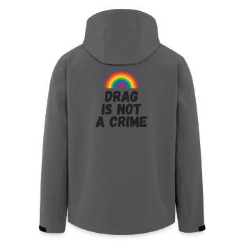 La drague n’est pas un crime - Veste softshell homme en polyester recyclé Stanley/Stella - charbon - Dos - AI Model Male 185 light (185cm)