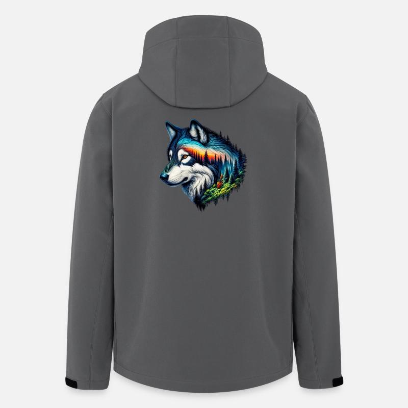 Wolf - Recycelte Männer Softshell-Jacke von Stanley/Stella - Anthrazit