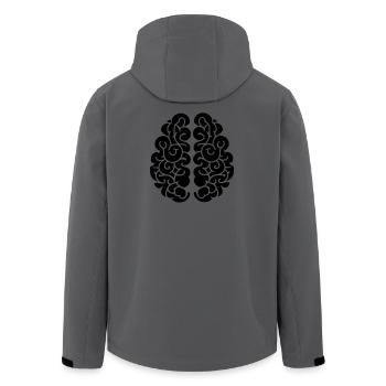 Gehirn - Recycelte Männer Softshell-Jacke von Stanley/Stella - Anthrazit - Hinten - AI Model Male 185 light (185cm)