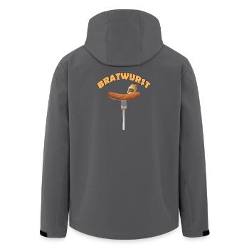 BRATWURST - Recycelte Männer Softshell-Jacke von Stanley/Stella - Anthrazit - Hinten - AI Model Male 185 light (185cm)