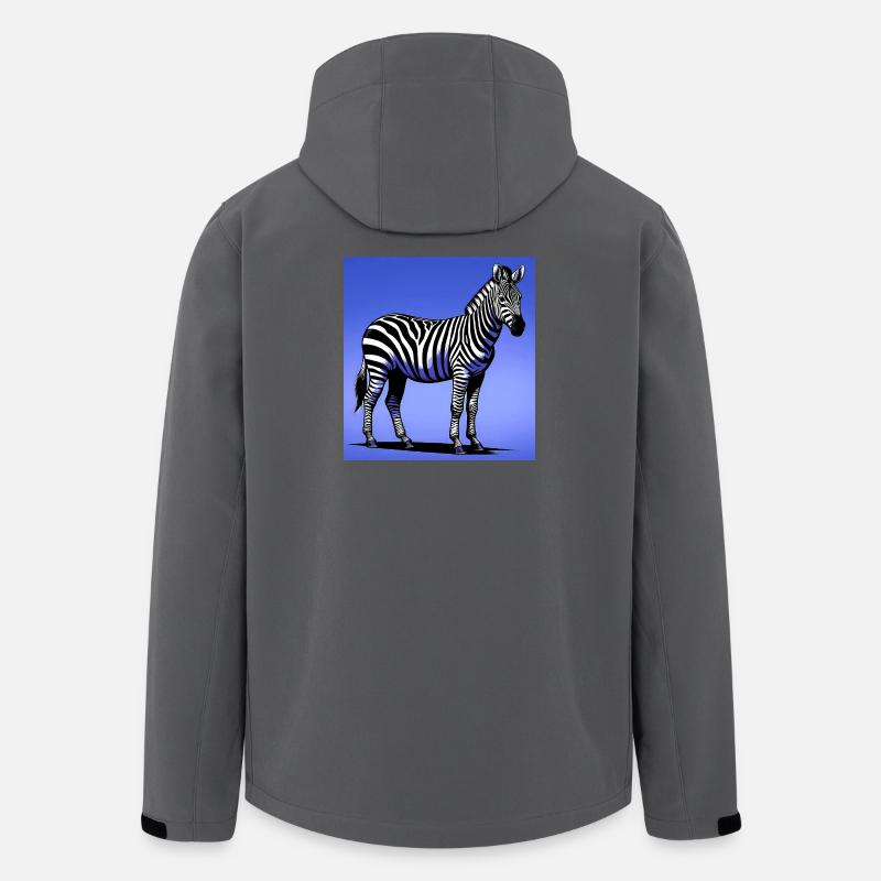 zebra - Men’s Recycled Softshell Jacket by Stanley/Stella - anthracite
