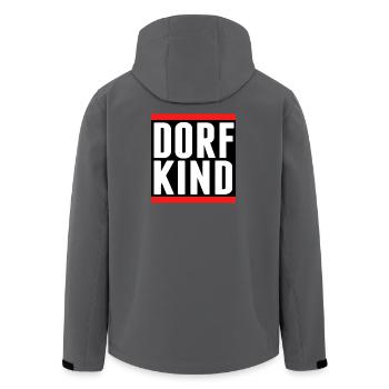 dorf dorfkind aufkleber sticker dorfi stadt - Recycelte Männer Softshell-Jacke von Stanley/Stella - Anthrazit - Hinten - AI Model Male 185 light (185cm)