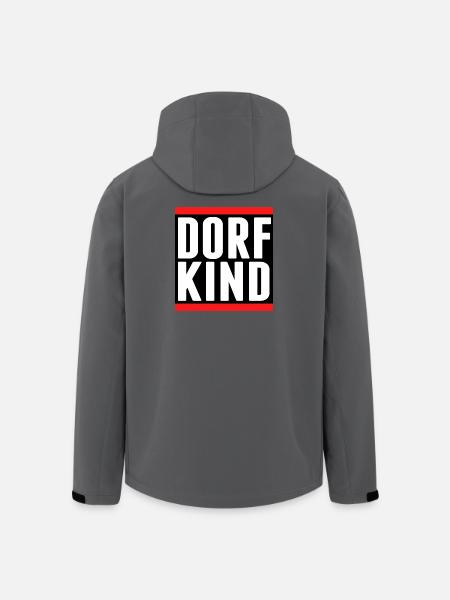 dorf dorfkind aufkleber sticker dorfi stadt - Recycelte Männer Softshell-Jacke von Stanley/Stella - Anthrazit