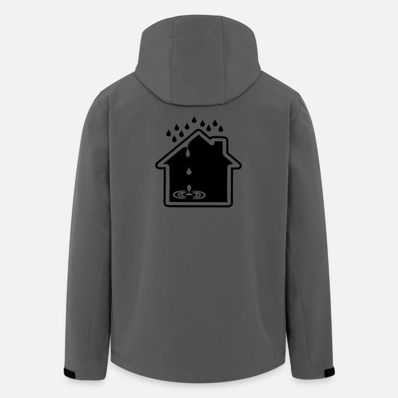 Hausleckage - Recycelte Männer Softshell-Jacke von Stanley/Stella - Anthrazit