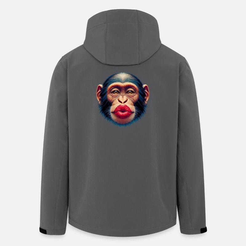 Affenkuss - Recycelte Männer Softshell-Jacke von Stanley/Stella - Anthrazit