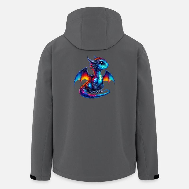 Drache - Recycelte Männer Softshell-Jacke von Stanley/Stella - Anthrazit