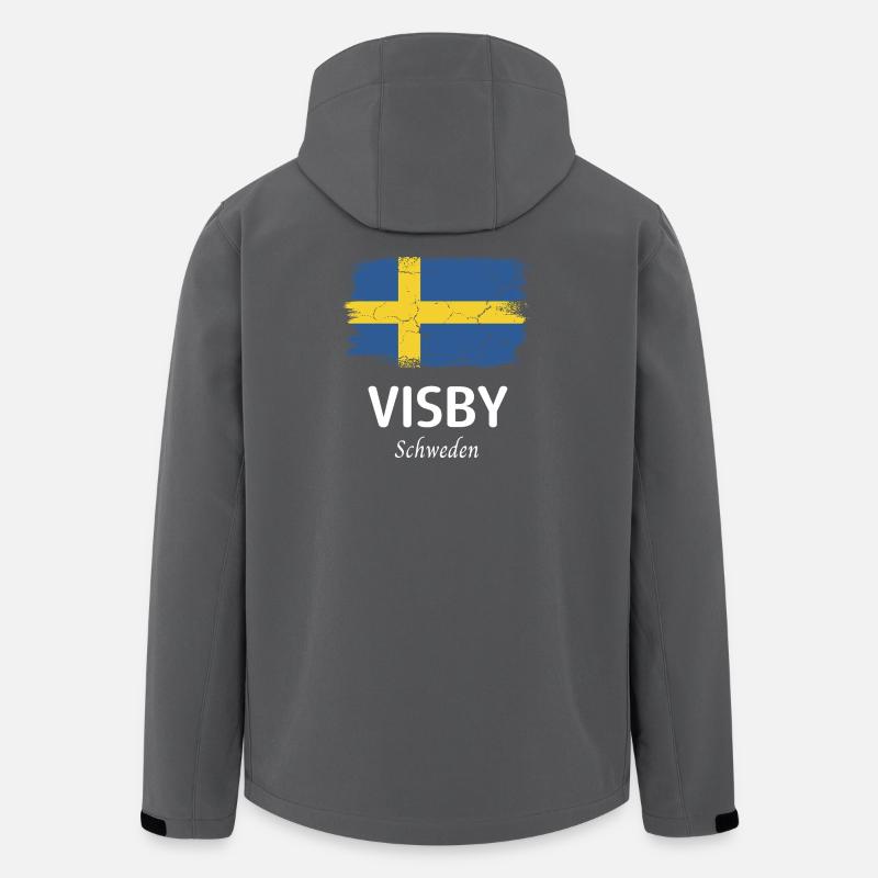Visby - Recycelte Männer Softshell-Jacke von Stanley/Stella - Anthrazit